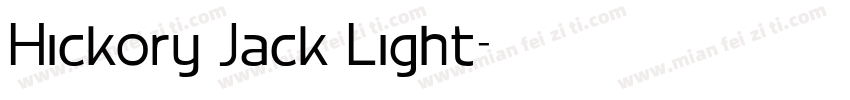 Hickory Jack Light字体转换